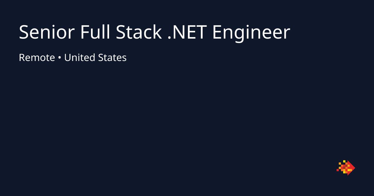 Senior Full Stack .NET Engineer in United States | SPECTRAFO