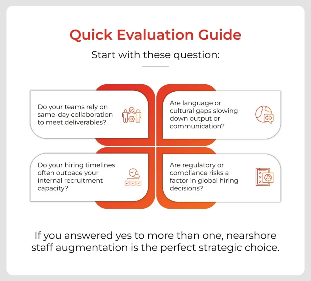 evaluation guide to check if nearshore staffing is right for you