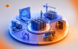 Data center infrastructure representing workforce planning across the facility lifecycle.
