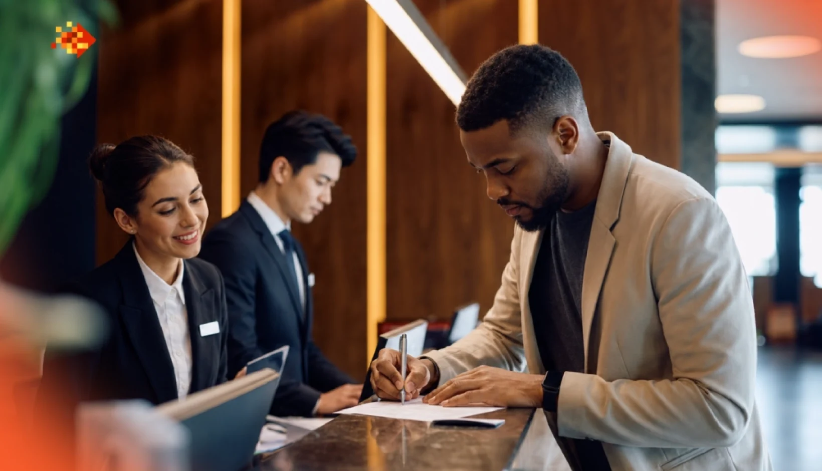 Hotel and resort staff managing peak-season hospitality workforce demand