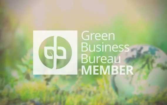 Spectraforce featured as a Green Business Bureau member, emphasizing its commitment to eco-friendly business practices.