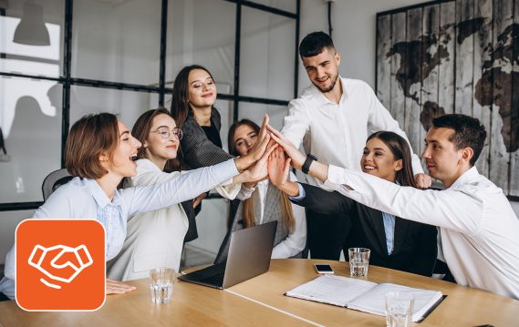 How to Choose the Best Direct Hire Staffing Services A team of seven people celebrating in office