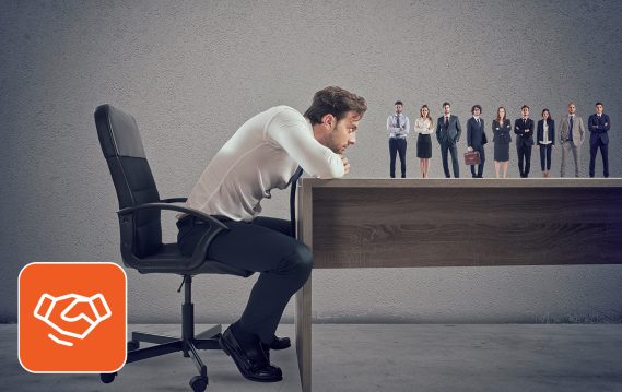 A man thinking about hiring challenges