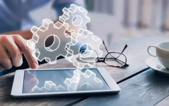 Person updating LinkedIn profile for a new job.