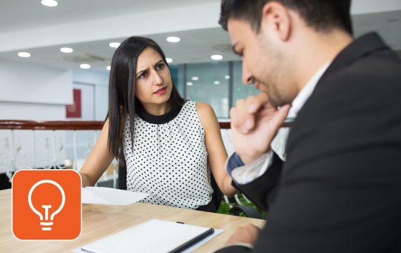 Red Flags To Notice In An Interview An angry coworker in an office setting
