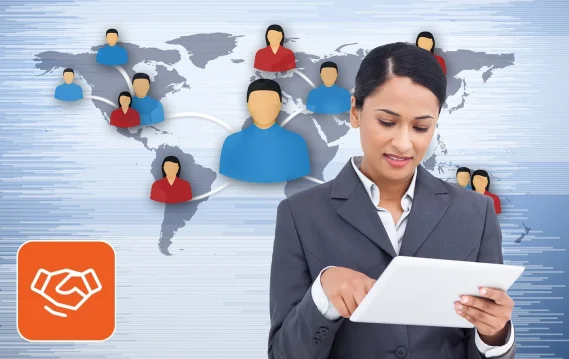 Cross-border employment concept